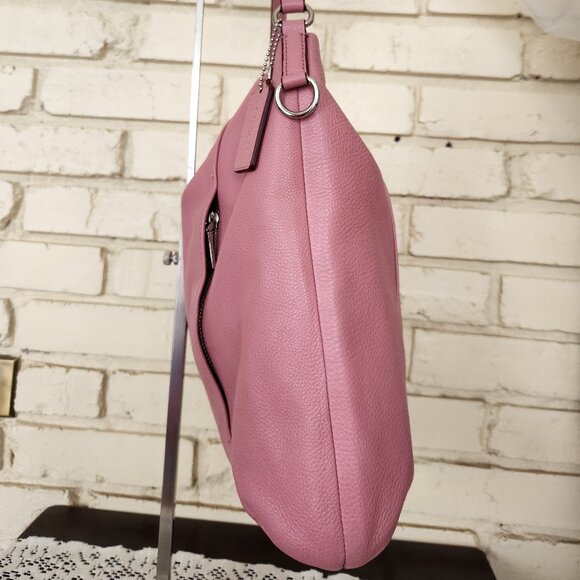 Like New Coach Madison Isabelle Pink Leather Shoulder Bag Purse - Picture 6 of 17